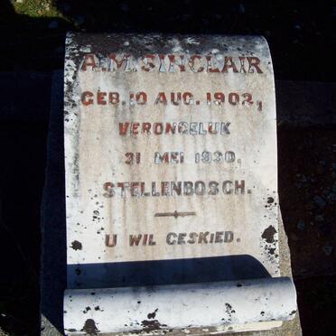 SINCLAIR A.M. 1902-1930