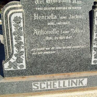 SCHELLINK Henrietta -1947 :: SCHELLINK Antoinette -1947