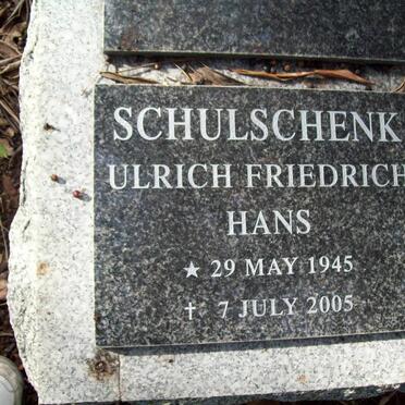 SCHULSCHENK Ulrich Friederich Hans 1945-2005