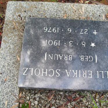 SCHOLZ Lilli Erika nee BRAUN 1901-1976