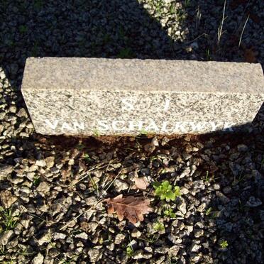 SCHALKWYK S.J, van