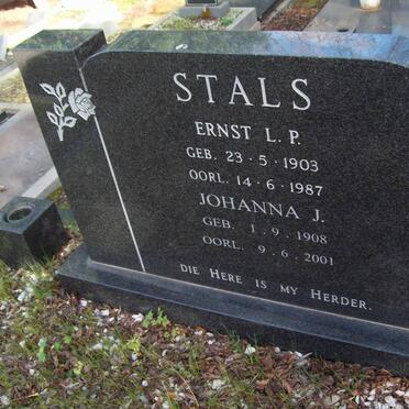 STALS Ernst L.P. 1903-1987 &amp; Johanna J. 1908-2001
