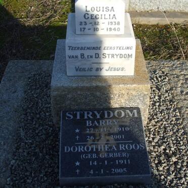STRYDOM Barry 1910-2001 &amp; Dorothea GERBER 1911-2005 :: STRYDOM Louisa Cecilia 1938-1940
