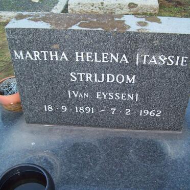 STRIJDOM Martha Helena nee VAN EYSSEN 1891-1962