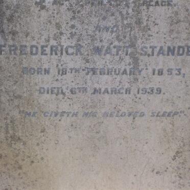 STANDEN Frederick Watt 1853-1939 &amp; Emmeline Frances -1909_3
