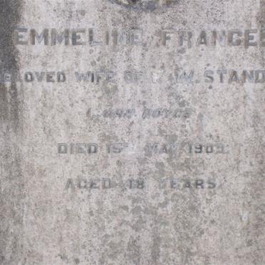 STANDEN Frederick Watt 1853-1939 &amp; Emmeline Frances -1909_2