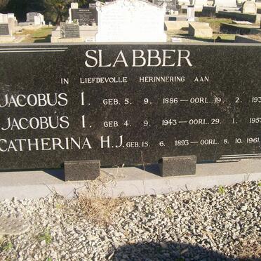 SLABBER Jacobus 1886-1938 :: SLABBER Jacobus 1943-1957 :: SLABBER Catharina H.J. 1893-1961