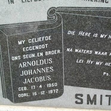 SMITH Arnoldus Johannes Jacobus 1950-1972