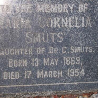 SMUTS Maria Cornelia 1869-1954