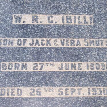 SMUTS W.R.C. 1909-1930