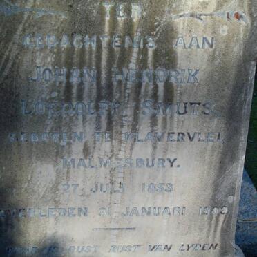 SMUTS Johan Hendrik Loedolf 1853-1909