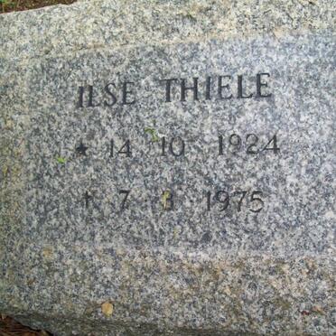 THIELE Ilse 1924-1975