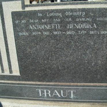 TRAUT Antoinette Hendrika 1902-1950