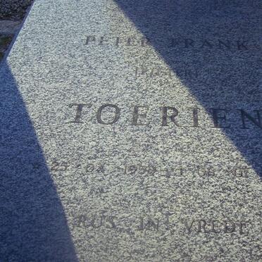 TOERIEN Louwrens Izak  1916-1993 &amp; Hildegard MACKENZIE nee DONALD 1921-2007 :: TOERIEN Peter Frank 1958-1985_1