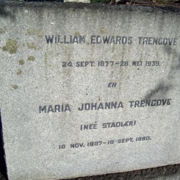 TRENCOVE William Edwards 1877-1939 &amp; Maria Johanna STADLER 1887-1980