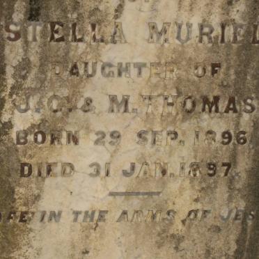 THOMAS Stella Muriel 1896-1897