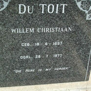 TOIT Willem Christiaan, du 1897-1977