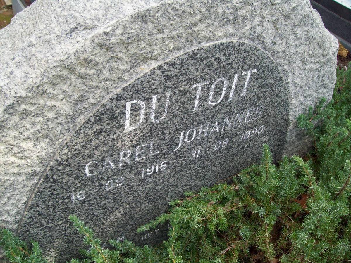 TOIT Carel Johannes, du 1916-1990