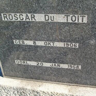 TOIT Roscar, du 1906-1958