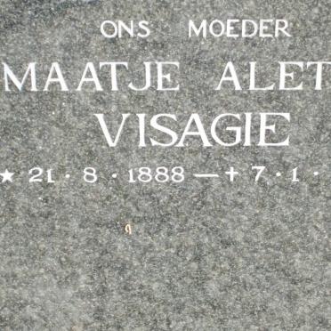 VISAGIE Maatjie Aletta 1888-1979