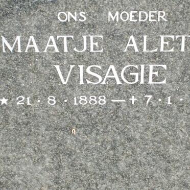 VISAGIE Maatjie Aletta 1888-1979