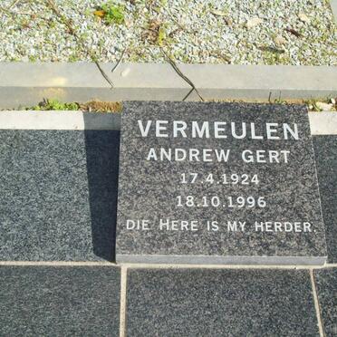 VERMEULEN Andrew Gert 1924-1996