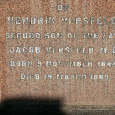 VERSFELD Hendrik 1844-1889