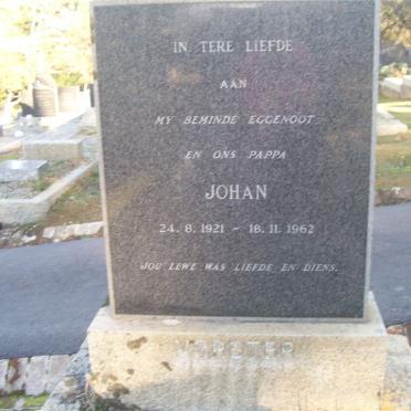VORSTER Johan 1921-1962