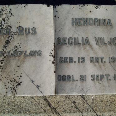 VILJOEN Hendrina Cecilia 1909-1942