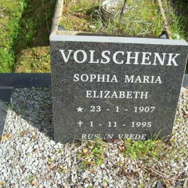 VOLSCHENK Sophia Maria Elizabeth 1907-1995