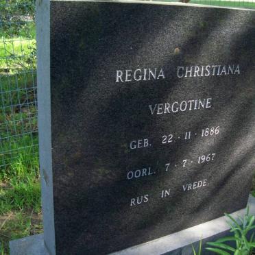 VERGOTINE Regina Christiana 1886-1967