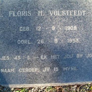 VOLSTEEDT Floris 1909-1953