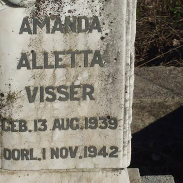 VISSER Amanda Alletta 1939-1942