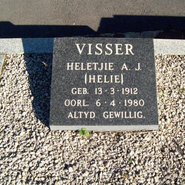 VISSER Heletjie A.J. 1912-1980