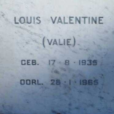 VALENTINE Louis 1935-1965