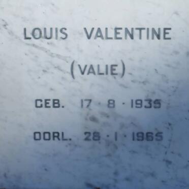 VALENTINE Louis 1935-1965