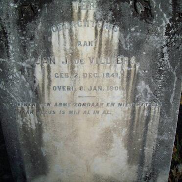 VILLIERS Jan, de 1841-1901