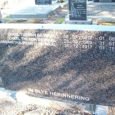 WAAL Charl Theron, de 1912-1969 &amp; Margaretha 1917-2002