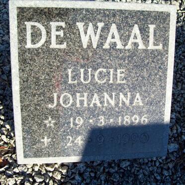WAAL Lucie Johanna, de 1896-1990