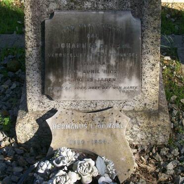 WAAL Johannes, de -1907  :: DE WAAL Hermanus L. 1880-1924