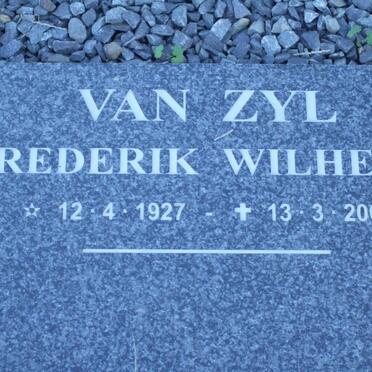 ZYL Frederik Wilhelm, van 1927-2002