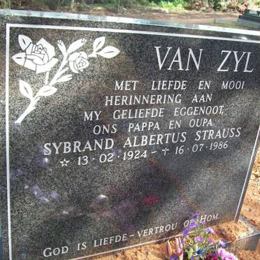 ZYL Sybrand Albertus Strauss, van 1924-1986