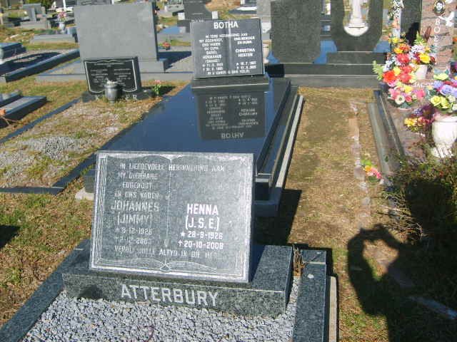 ATTERBURY Johannes 192?-2003 &amp; J.S.E. 1928-2008