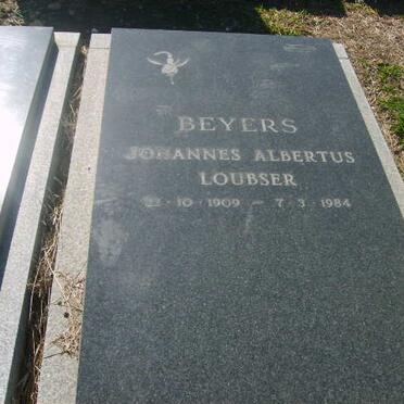 BEYERS Johannes Albertus Loubser 1909-1984