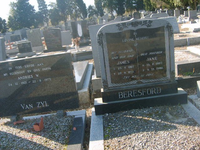 BERESFORD James 1907-1976 &amp; Jane 1907-1980