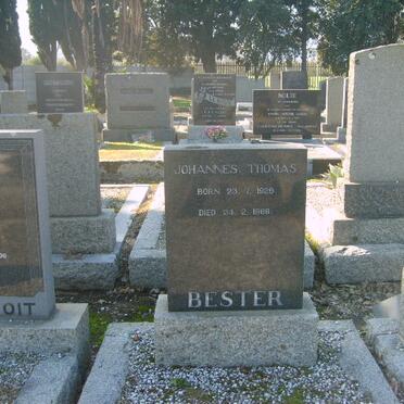 BESTER Johannes Thomas 1929-1969