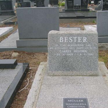 BESTER Gabriel Hendrik 1909-1980 
