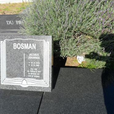 BOSMAN Jacobus Johannes 1916-2001