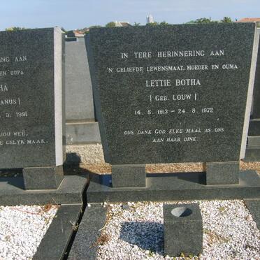 BOTHA Lettie nee LOUW 1913-1972