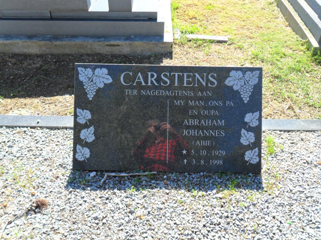 CARSTENS Abraham Johannes 1929-1998